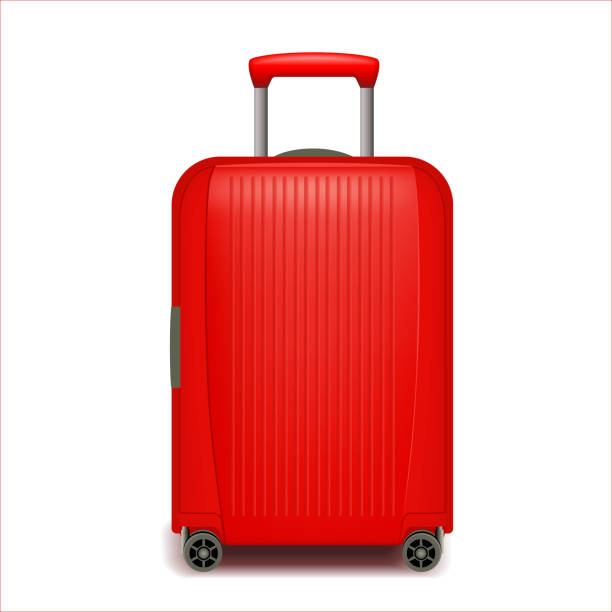 Travel Trolley with 4 Wheels – Red