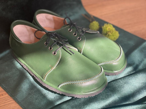 Pantofi barefoot pentru dama - Mosey verde